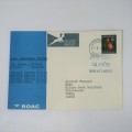1973 South Africa to Japan BOAC Inaugural flight cover