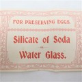 Antique Peter Leech and Son Silicate of Soda wrapper