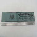 Antique Peter Leech and Son golden syrup label