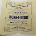 Vintage Corn Tax (corn remedy) advert - Excellent condition
