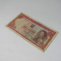1968 Rhodesia One Pound bank note - 14 October 1968 - K27 757504