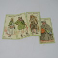 1912 John Players and Sons cigarette cards - Caracters from Dickens - No. 1 to 25