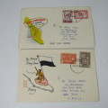 Lot of 6 First Day Covers 1958, 1959 and 1960