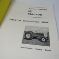 Massey-Ferguson 65s tractor operator instruction book