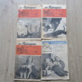 Lot of 11 books - Die Kleinspan 1958 to 1960 - 8 with covers repaired - rarely seen