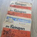 Lot of 11 books - Die Kleinspan 1958 to 1960 - 8 with covers repaired - rarely seen