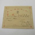 1895 Promotion certificate for TA Mundy to the rank Corporal and Sergeant