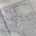 Original 1830`s map of Asia published WM. Lizars, Edinburgh - 4 piece map - 57 x 47cm