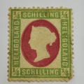Heligoland ¼ Schilling mint stamp - small tear center top - SG 5