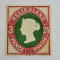 Heligoland 25 Pfennig / 3 Pence mint stamp - SG 16