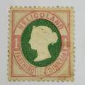 Heligoland 1 pfennig / farthing mint stamp - SG 10 - Berlin print