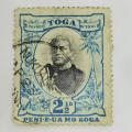 1920 Tonga 2½ pence stamp used - SG 58 - Book value of R800