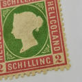 Heligoland 2 Schilling mint stamp - SG 3 - small tear top right