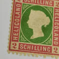 Heligoland 2 Schilling mint stamp - SG 3 - small tear top right