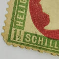 Heligoland 1½ Schilling stamp - SG9 - Lot of old hinge marks