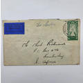 Air mail cover from Baile-Atha-Cliath Ireland to Kimberley South-Africa - See description