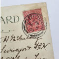 `Tho` far apart, heart speaks to heart` From Leytonstone to Cape Town 24 Dec 1907 - One Penny stamp