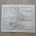 Original 1830`s map of Bavaria Proper - published by W. Lizars, Edinburgh - 57 x 47cm