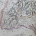 Original 1830`s map of Swabia - published by W. Lizars, Edinburgh - 57 x 47cm