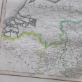 Original 1830`s map of Westphalia - published by W. Lizars, Edinburgh - 57 x 47cm