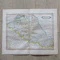 Original 1830`s map of Belgium of the Netherlands - published by W. Lizars, Edinburgh - 57 x 47cm