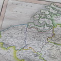 Original 1830`s map of Belgium of the Netherlands - published by W. Lizars, Edinburgh - 57 x 47cm