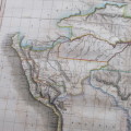 Original 1830`s map of Lower Peru, Brazil & Paraguay - published by W. Lizars, Edinburgh