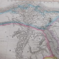 Original 1830`s map of Egypt - published by W.H. Lizars, Edinburgh - 47 x 57cm