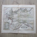 Original 1830`s map of Kingdom of Sardinia - published by W.H. Lizars, Edinburgh - 57 x 47cm