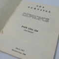 PAM (air) 224 aviation Sea Survival guide - 1966 Interim reprinted edition