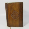 The Red Letter New Testament Bible with olive wood cover