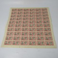 Southern Rhodesia stamps - full sheet SACC 65 - Royal Visit 1947 - Sheet no. 46