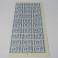 Bechuanaland Protectorate stamps 1947 Royal Visit part sheets of 127, 128, 129, 130