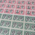 Southern Rhodesia 1947 Royal Visit SACC 64 x 65 - blocks of 30 x 2 stamps