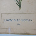 1940 Christmas dinner SAAF menu signed by about 30 Airforce soldiers