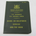 SA Defence Force Service & Pay book cover DD2094(b) - barely used