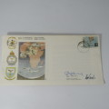 SAAF 22 Squadron 50th anniversary Fdc signed by Officer commanding H.C Geldenhuys