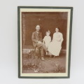 Antique photo of Sannie ( born Marais ) & Maas Jordaan & their 2 children