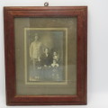 1917 picture of WW2 soldier & his family - framed