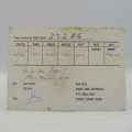 SAS Protea ship 1976 QSL Radio amateur card