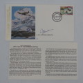 Spitfire 50 years cover flown in spitfire PT672 COVER NO 909 OF 8000 Signed by DSO EDFC recpient LTC