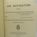 Air Navigation - Royal Air Force 1944 WW2 edition with Map in inside cover plus fold outs