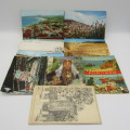 Lot of 11 Portugal vintage postcards - all used with Stamps