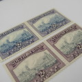 South Africa Hyphenated Pictorials 2d pairs mint hinged