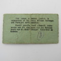Lot of 3 x 1940`s train tickets to Rondebosch