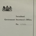 Swaziland Registration certificate for Nurse Miss Dorothy Agnes Goring - 30 March 1933