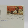 Letter sent from Umtata, Transkei to Strand , South Africa with 4c Transkei stamp cancelled