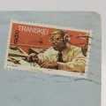 Letter sent from Umtata, Transkei to Strand, South Africa with 4c Transkei stamp cancelled