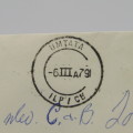 Letter sent from Umtata Transkei to Strand, South Africa with 4c Transkei stamp cancelled
