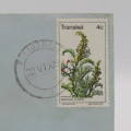 Letter sent from Elliotdale, Transkei to Strand, South Africa with 4c Transkei stamp cancelled